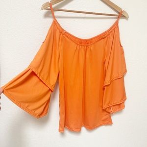 Bright Orange Blouse